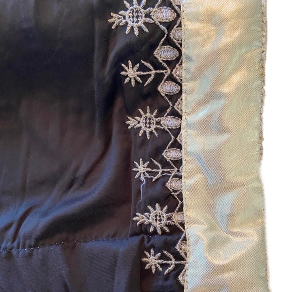 Women’s Velvet Embroidered Shawl/Stole - Picture 5 of 5